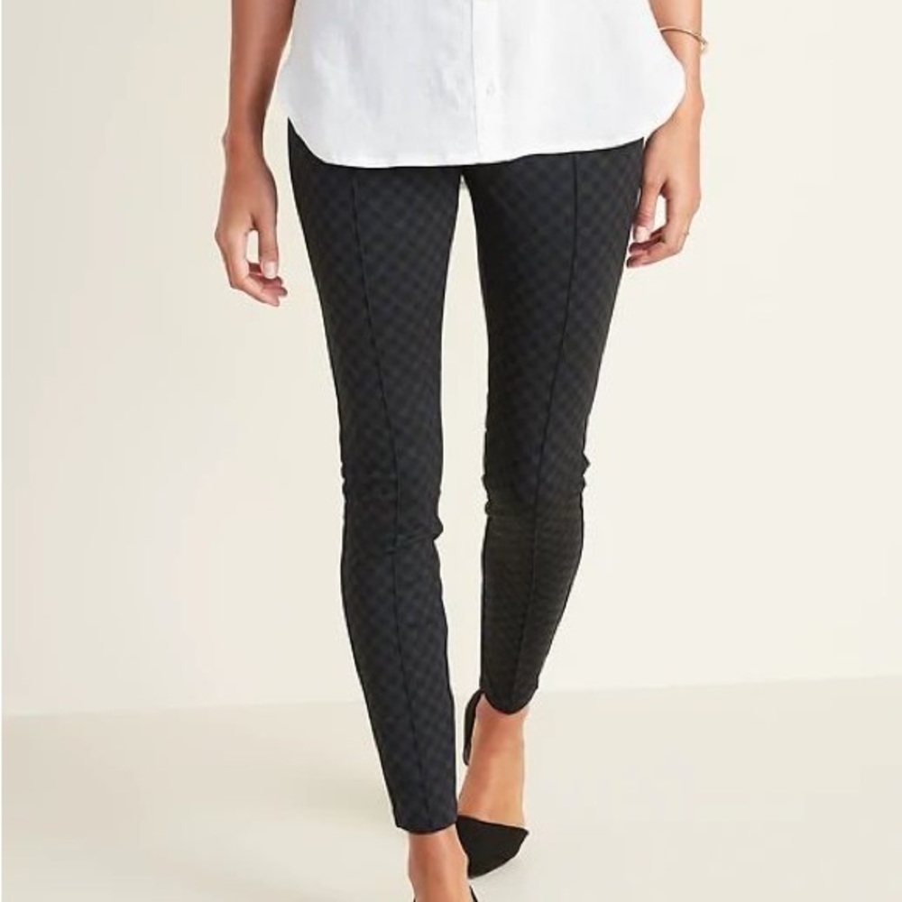 Old Navy High-waisted Patterned Ponte-Knit Stevie Pants